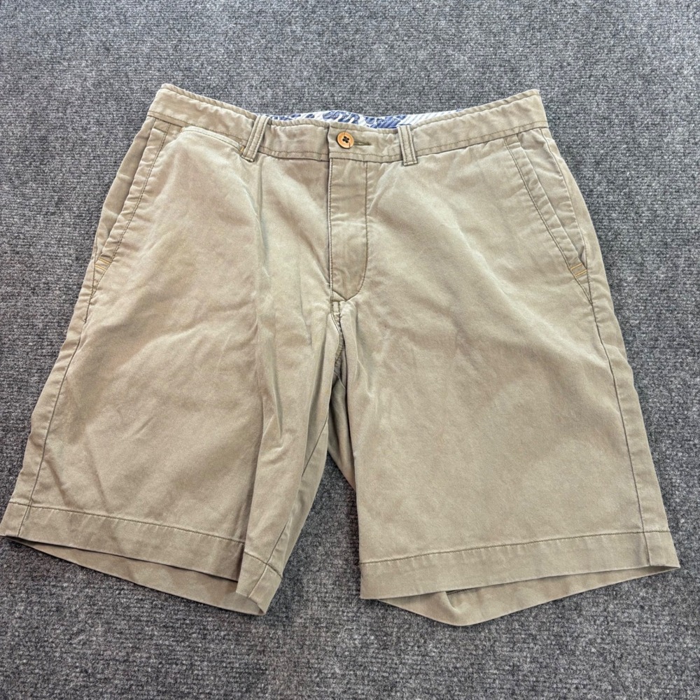Tommy Bahama Chino Shorts Mens 32 Cotton Tencel Stretch Casual Summer